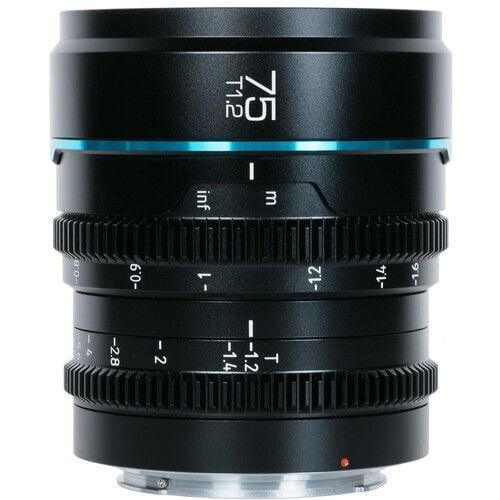 Sirui Nightwalker 75mm T1.2 S35 Cine Lens (X Mount, Siyah)