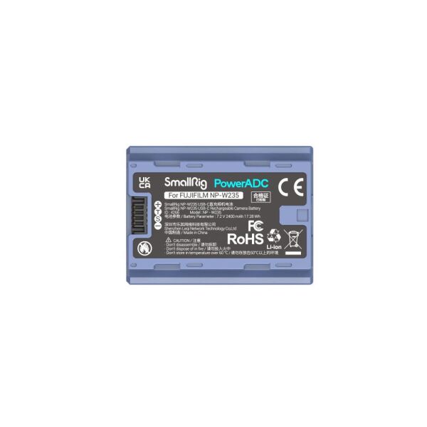 SmallRig 4266 NP-W235 USB-C Şarj Edilebilir Kamera Pili