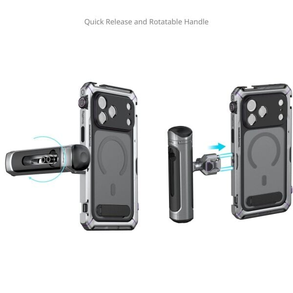 SmallRig 5585 Megatron Edition iPhone 17 Pro  için Çift El Tipi Mobil Cihaz Kiti