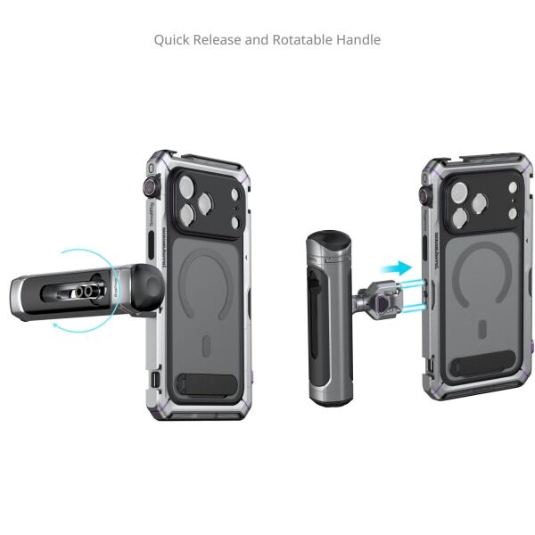 SmallRig 5585 Megatron Edition iPhone 17 Pro için Çift El Tipi Mobil Cihaz Kiti