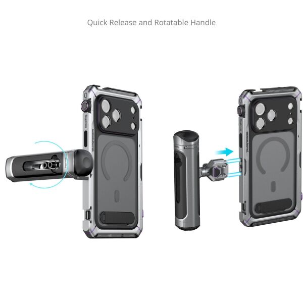 SmallRig 5584 Megatron Edition iPhone 17 Pro Max  için Çift El Tipi Mobil Cihaz Kiti