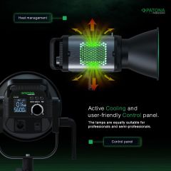 PATONA COB-200 Watt Bi Color Tek'li Kit LED Video Işığı