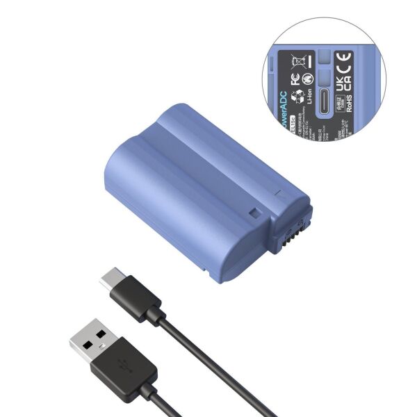 SmallRig 4332B EN-EL15c Nikon USB-C Şarj Edilebilir Kamera Pili