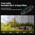 SHERPA SERIES TRUE COLOR VARIABLE ND 1-5 STOP FILTER