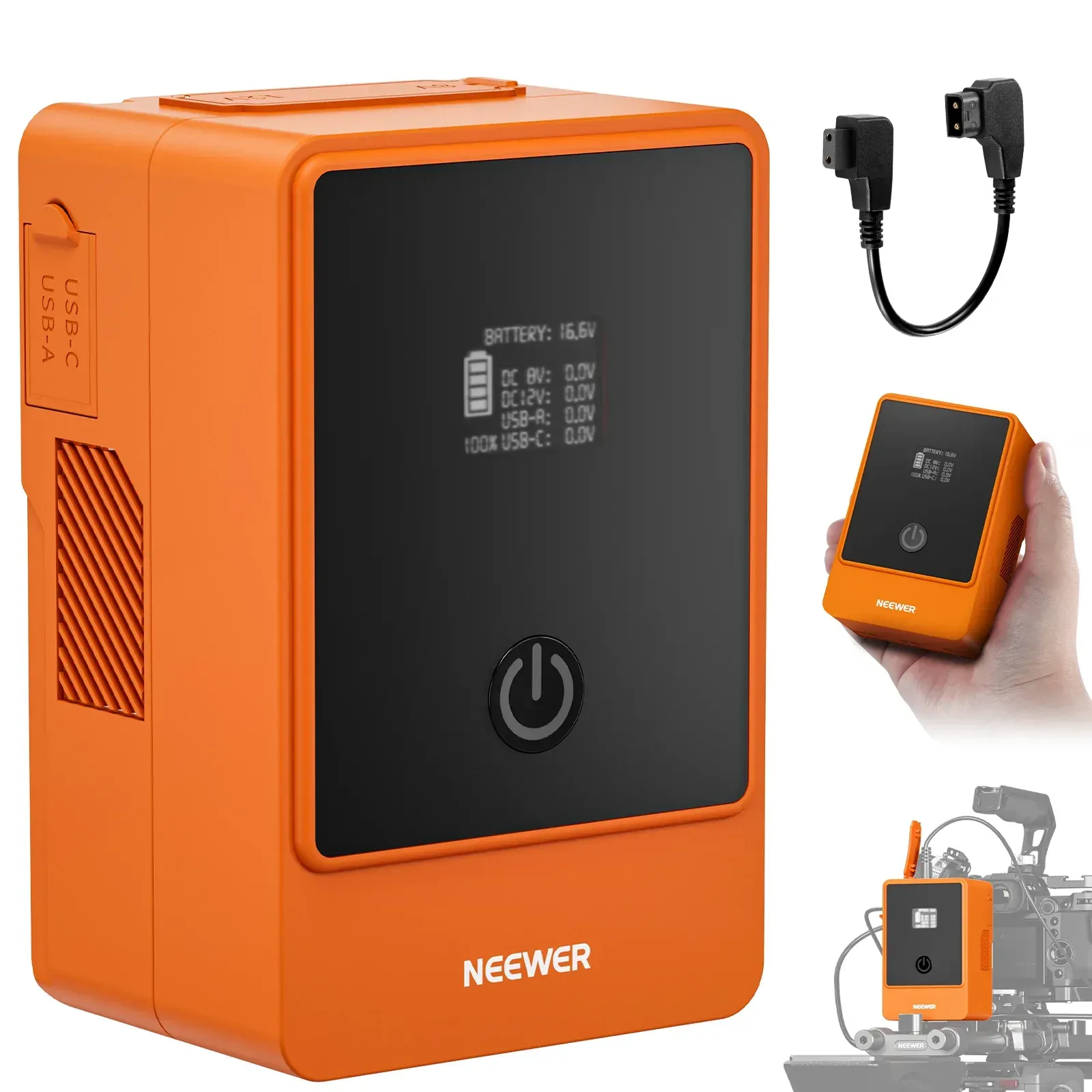 NEEWER V Mount Battery PS099E 6800mAh 14.5V 99Wh (Orange)