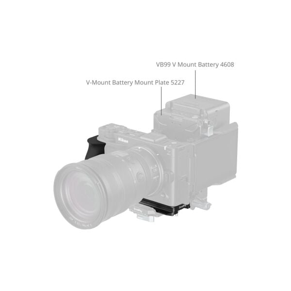 SmallRig 5466 Nikon ZR  için Silikon Saplı  L Şekilli Montaj Plakası