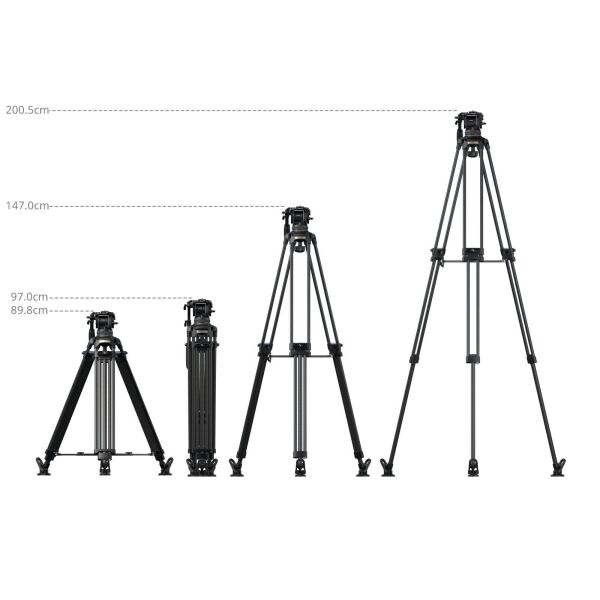 SmallRig 5578 FSD18 FreeSpeed Ağır Hizmet Tipi Karbon Fiber Tripod