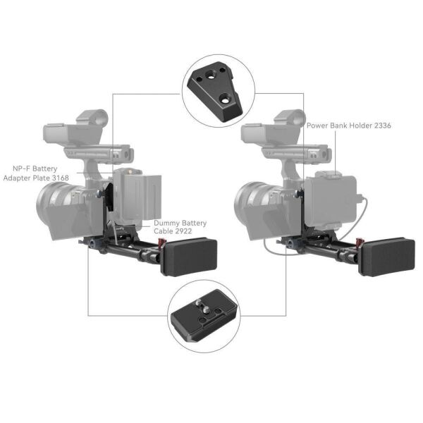SmallRig 4063B Kompakt V-Mount Plaka Sistemi