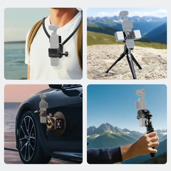 Neewer AC069 Alüminyum Kamera Kafesi (DJI Osmo Pocket 3 / 4 Uyumlu)
