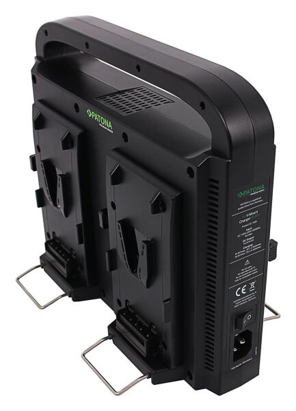 Patona 1698 Compact Parallel 4-Way Slim Charger For V-Mount