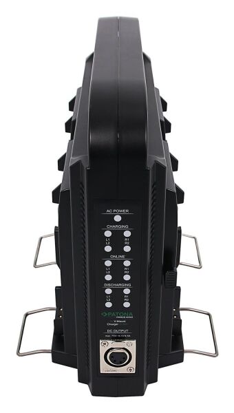 Patona 1698 Compact Parallel 4-Way Slim Charger For V-Mount