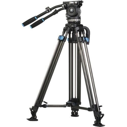 SQ100+VHS18 Carbon Fiber Prof .Video Tripod Kiti