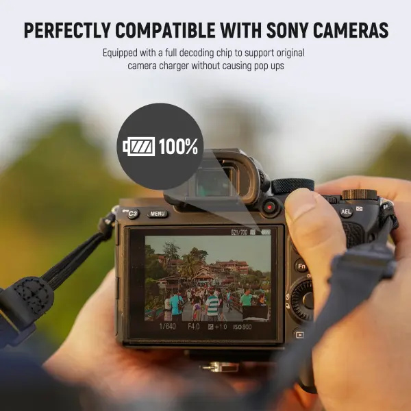 Neewer 2400mAh NP-FZ100 Yedek Batarya USB-C (Sony Uyumlu)