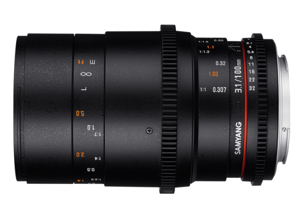 Samyang 100mm T3.1 VDSLR Makro Cine Lens (Sony E Mount)