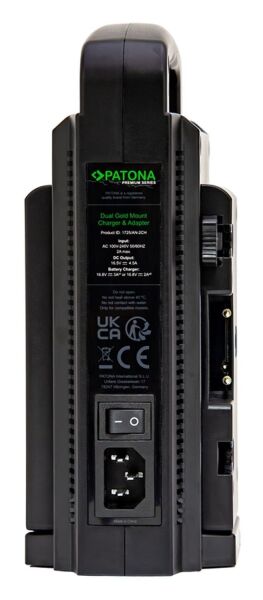 Patona 1725 Premium Gold Mount Dual Charger