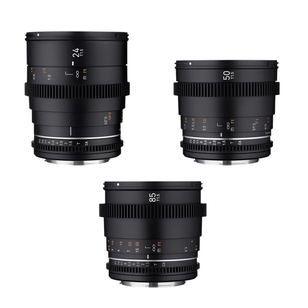 SAMYANG 24/50/85 VDSLR MK II 3'lü Sine Lens Seti (Sony E)
