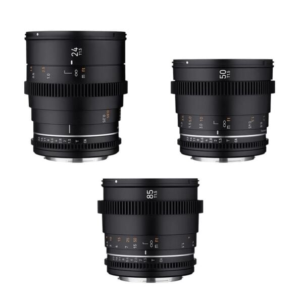 SAMYANG 24/50/85 VDSLR MK II 3'lü Sine Lens Seti (Sony E)