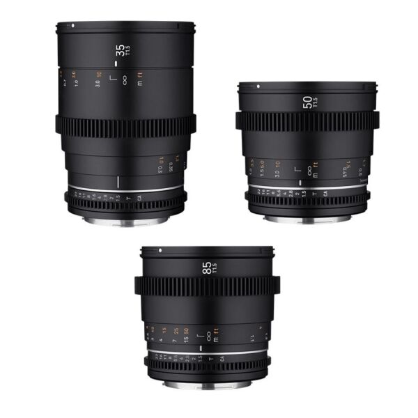 Samyang 35/50/85mm VDSLR MK II 3'lü Cine Lens Seti (Sony E)