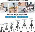 Aluminyum Kompakt Tripod Kiti Mat Gri