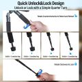 Aluminyum Kompakt Tripod Kiti Mat Gri