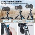 Aluminyum Kompakt Tripod Kiti Mat Gri