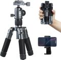 Aluminyum Kompakt Tripod Kiti Mat Gri