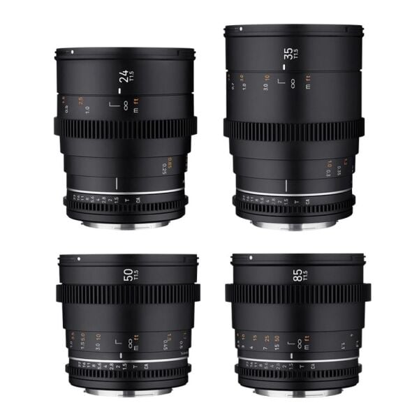 SAMYANG 24/35/50/85 VDSLR MK II 4'lü Sine Lens Seti (Sony E)