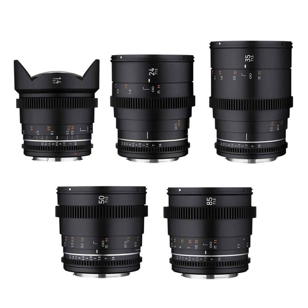 SAMYANG 14/24/35/50/85 VDSLR MK II 5'li Sine Lens Seti (Sony E)