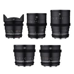 SAMYANG 14/24/35/50/85 VDSLR MK II 5'li Sine Lens Seti (Sony E)