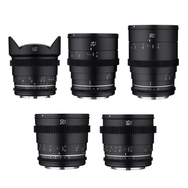 Samyang 14/24/35/50/85/135mm VDSLR MK II 6'lı Cine Lens Seti (Sony E)