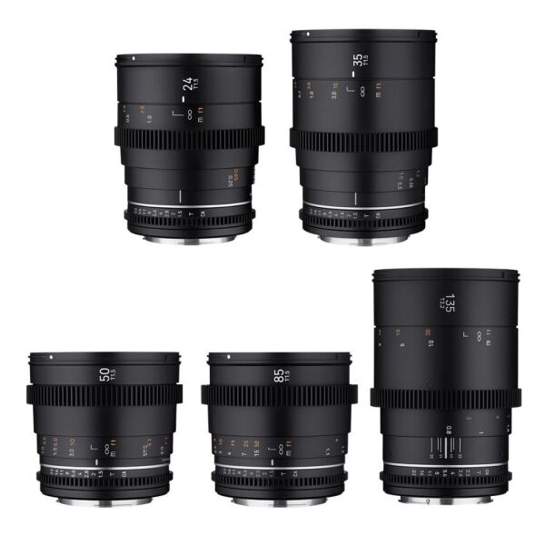 Samyang 24/35/50/85/135 VDSLR MK II 5'li Sine Lens Seti (Sony E)