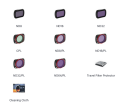 DJI OSMO POCKET 3 - ALL DAY - 8PACK ND8, ND16, ND32, CPL ND8/PL, ND16/PL, ND32/PL, AND ND64/PL