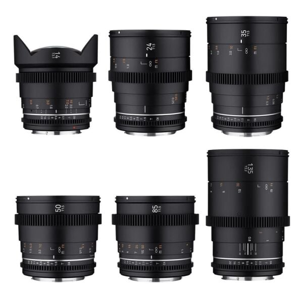 SAMYANG 14/24/35/50/85/135 VDSLR MK II 6'lı Sine Lens Seti (Sony E)