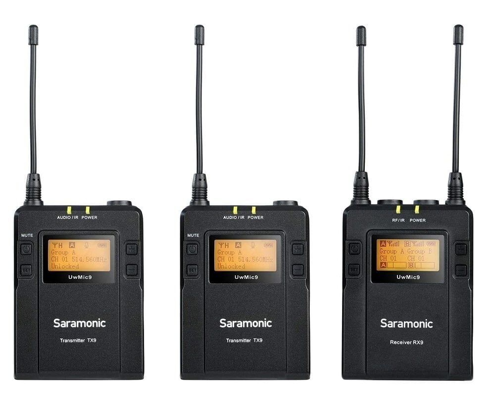 Saramonic Uwmic9 Rx9+Tx9+Tx9 Kit2 Uhf Wireless Mic