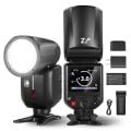 Z2-N Nikon Uyumlu 76W Yuvarlak Kafa Akülü Tepe Flaşı & Kubbe Difüzör