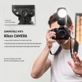 Z2-N Nikon Uyumlu 76W Yuvarlak Kafa Akülü Tepe Flaşı & Kubbe Difüzör