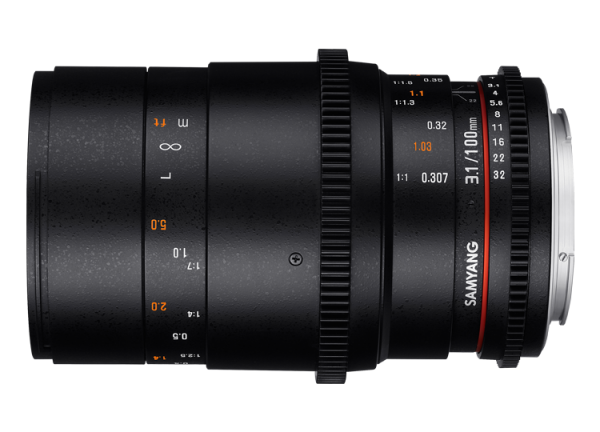 Samyang 100mm T3.1 ED UMC Canon EF Makro Cine Lens