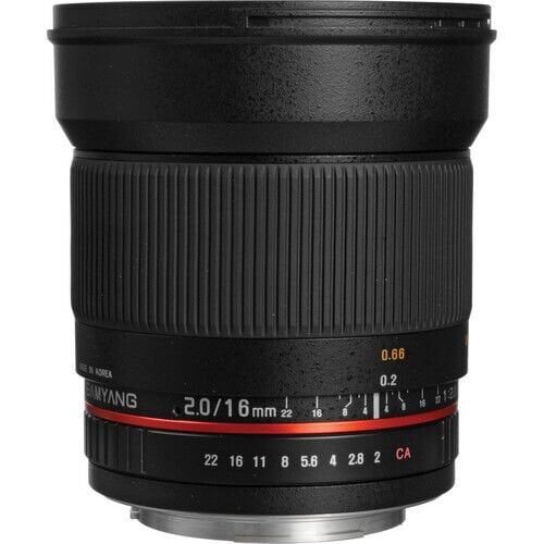 Samyang 16mm f/2.0 APS-C ED AS UMC CS Lens (Sony A)