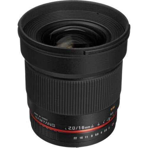 Samyang 16mm F2.0 APS-C ED AS UMC CS Lens (Sony A)