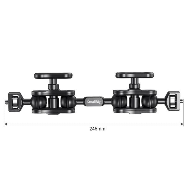 SmallRig 2109B Çift Başlı Bilyalı ve Uzatmalı Eklemli (1/4 ''-20 Vida) Kol
