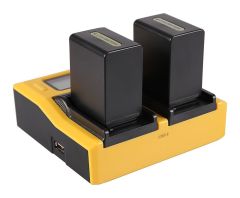 PATONA 7557 DUAL LCD USB CHARGER FOR SONY NP-FP50 NP-FH50-FV100