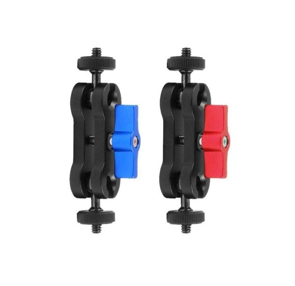 Andoer D9424R Çift Bilyalı 1/4 İnç Vidalı Bilyalı Sihilri Kol