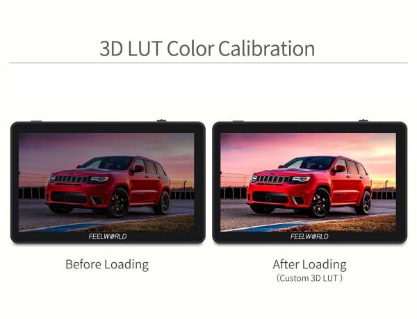 FEELWORLD F6 PLUS 6 inç  3D LUT Kamera  Alan Monitörü 1920x1080 HD 4K HDMI