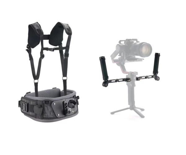 Tilta GSS-T04-DHB2 DJI RS2 / RSC2 / RS3 / RS4 için Hafif Çift Saplı Gimbal Destek Sistemi