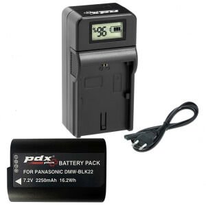 PDX BLK-22 Batarya ve Şarj Cihazı (Panasonic)