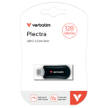 VERBATIM 30225  Plectra USB-C Flash Drive Black 128GB