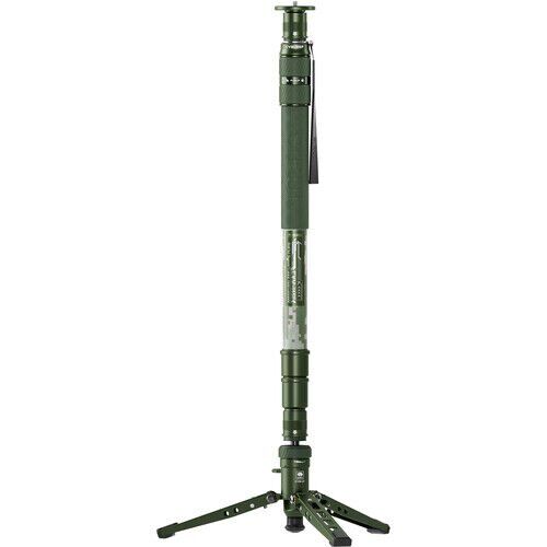 Sirui CVM-145P+CT5X 3 Kademeli Carbon Fiber Monopod Kit (Kobalt Yeşil)
