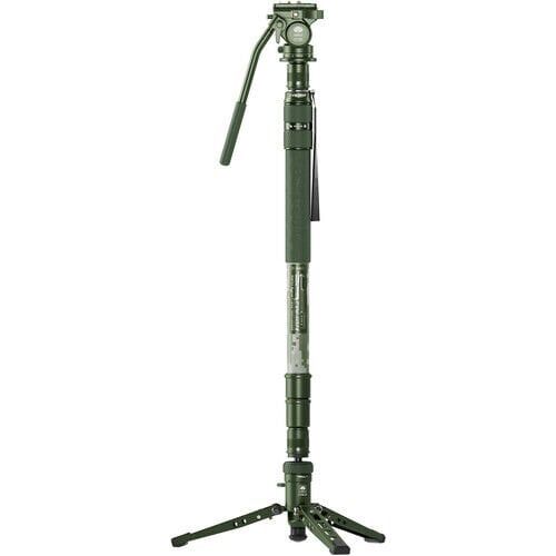 Sirui CVM-145P+CT5X 3 Kademeli Carbon Fiber Monopod Kit (Kobalt Yeşil)