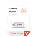 VERBATIM 30229  Plectra USB-C Flash Drive White 128GB