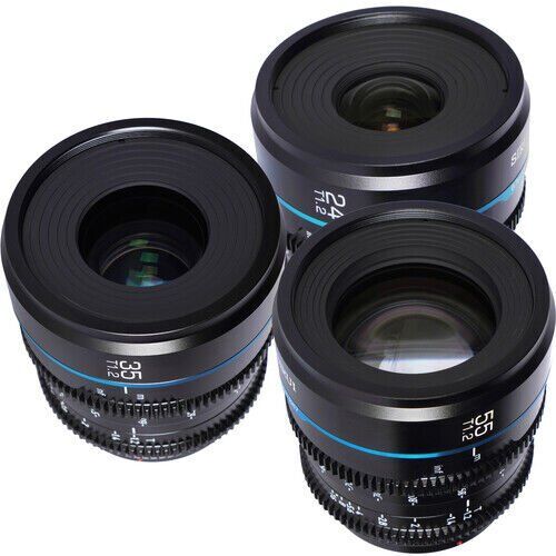 Sirui Night Walker T1.2 S35 Fujifilm X Mount Cine Prime 3'lü Lens Kit